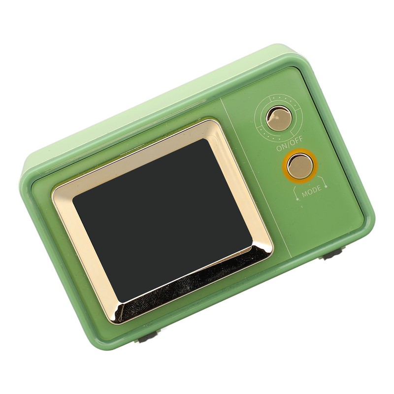 Retro Speaker TV Shaped Multifunctional Fashionable Time Speaker for Home