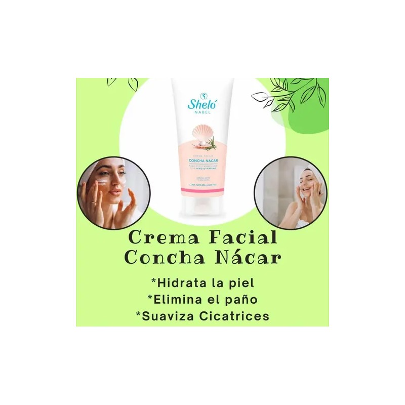 Crema Con Colágeno Y Crema De Concha Nacar Shelo Nabel