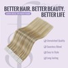 fshine Blonde Tape in Human Hair Extensions 20 Inch Dark