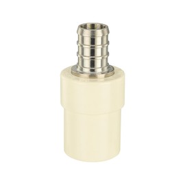 (Pack of 20) EFIELD 1/2" Pex x 1/2" CPVC Transition Coupling Barb Crimp Brass Fittings For Pex CPVC Tube Connection,(PEX1807340-20PCS)