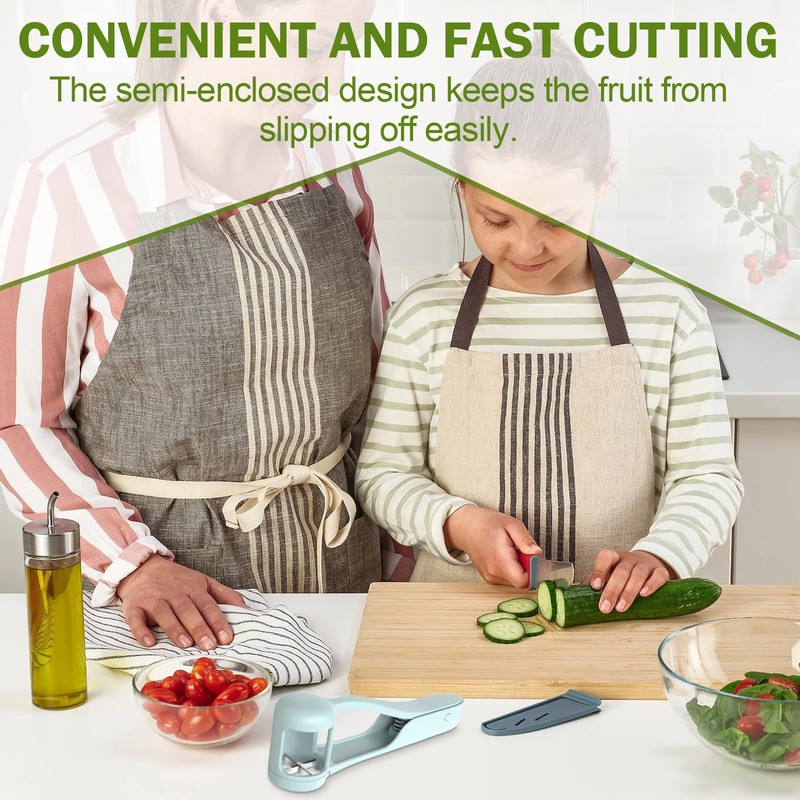 Tina.Win Grape Slicer, Stainless Steel, for Fruit, Eggs, Side Dishes,