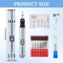 tlidfgeo Electric Nail File, 4 Speeds Nail Grinder for Thick Toenails, Toenail Grinder, Nails Grinder Human Toes for Various Nails and Shapes