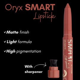 Impala - Oryx SMART Lipstick | Matte Lipstick | Automatic Lipstick with Pencil Sharpener | Permanent Lipstick | Long Lasting (13 Cedar)