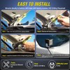 Nilight Ditch Light Brackets Hood Hinges Mount Bracket Kit for