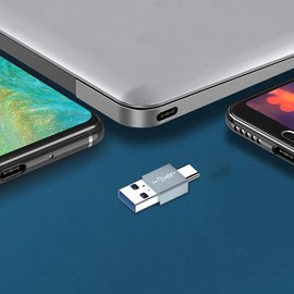 EUBEISAQI USB to USB C Adapter | Plug-And-Play Type C to Adapter | 10Gbps Converter Portable Connector for Flash Drive Game Consoles Laptops Mobile Phones Men Home