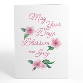 Lovepop Everyday Pop-Up Card with Mini Paper Bouquet for Her - 3D Spring Greeting Cards for Girls, Women - May Your Days Blossom with Joy - 5 x 7 Card - Blank Note Card & Envelope Included
