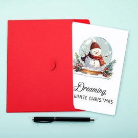 Christmas Cards for Boys Girls-Single Christmas Cards With Envelopes Stocking Stuffers for Women Men Santa Swap Gifts Exchange Cards Christmas Cards for Gift Cards Secret Santa Gifts for Teens