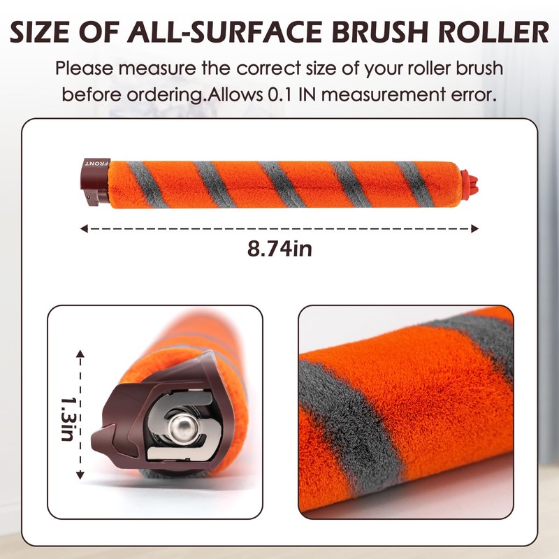 Coodss Replacement Roller Brush Kit Compatible with Shark NV800,NV800W,NV801,NV801Q,NV803,UV810,HV380,HV381,HV382,HV384 Vacuum