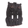 Sitting Bear Double Light Switch Cover, Toggle Light Switch Cover,