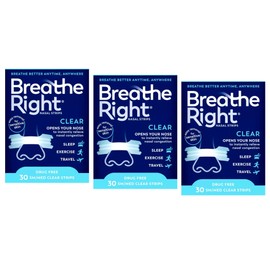 Breathe Right Breathe Right Nasal Strips Clear Small/Medium 30 Each (Pack of 3)