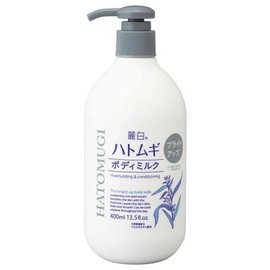 Kumano Oil Fat Reihaku Hato Mugi Bright Up Body Milk 400ml