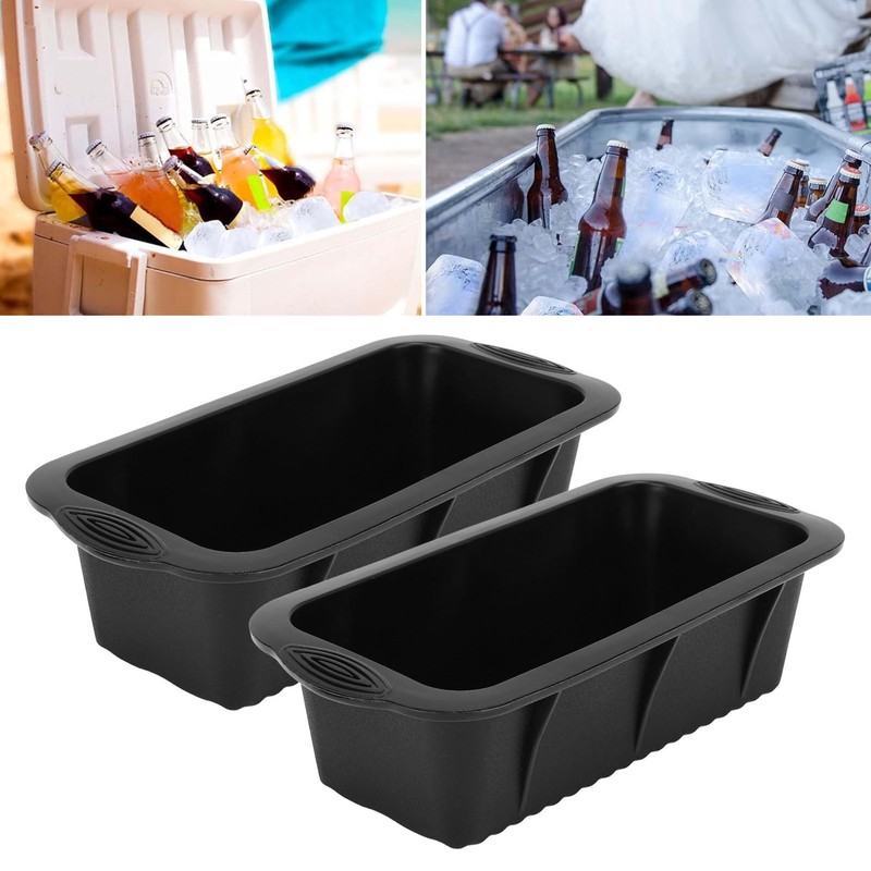 2pcs Extra Large Easy Demould Silicone Ice Cooler Reusable Big