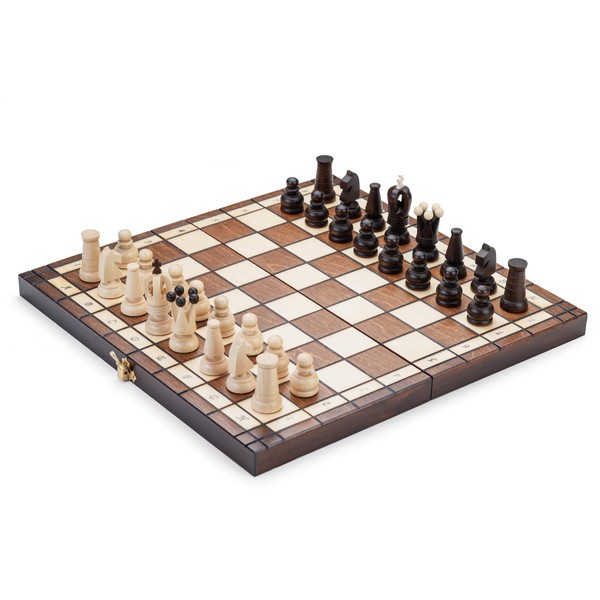 Prime Chess KING Hand Crafted Wooden Chess Set 34 cm