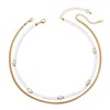 COAI Gemstones Choker 2 Pieces, Stainless Steel Moonstone Stainless steel,