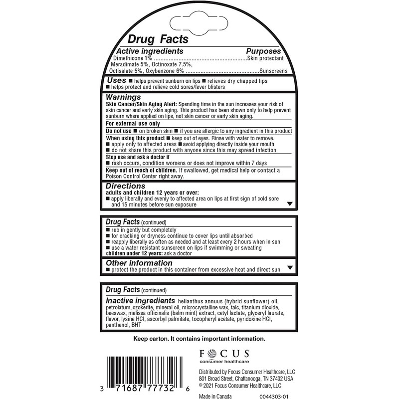 Herpecin-L Lip Balm Stick, 30 SPF, 0.1 Ounce (Pack of