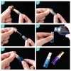 Zhehao 100 Pcs Mini Spray Bottles 3 ml Clear Glass