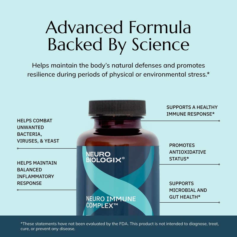 Neurobiologix Neuro-Immune Infection Control, Monolaurin & L Lysine with Elderberry,