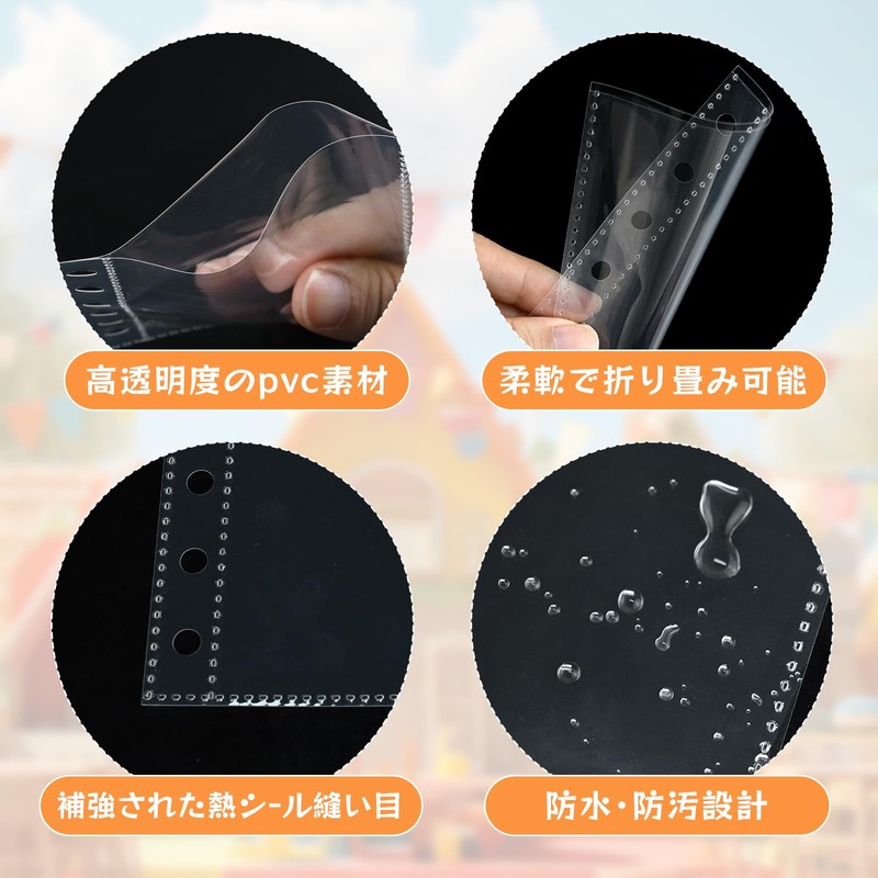 Nixrete a7 Mini Refills, 6 Holes, 20 Sheets, Clear, Cute,