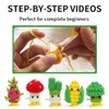 TIKA 5‑Pcs DIY Puff Bubble Vegetable Crochet Kit – Beginner