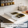 Domax Bamboo In-drawer Knife Block - Knife Drawer Organizer Insert