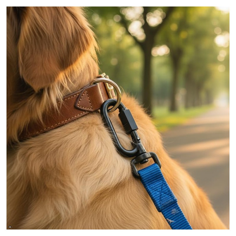 BEWISHOME D Shape Locking Carabiner,Black Quick Links,Durable Chain Links,Heavy Duty