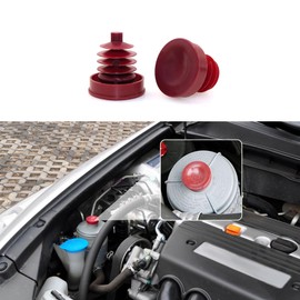 2PCS Power Steering Reservoir Cap, Hydraulic Power Steering Reservoir Cap, Replacement 53697-SB3-952 Power Steering Pump Reservoir Cap Plug Cover, Compatible with Honda Accord Odyssey Crv Civic Rd5/7