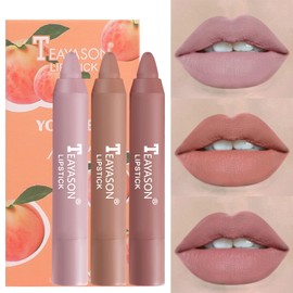 Lipstick Set, 3 Pieces Lipstick Set Lip Kit Matte Velvet Lip Glaze, Durable Lipstick, Waterproof Matte Nude Lipstick, Beauty Lip Gloss, Non-Stick Cup Sexy Colours Lipsticks (01)