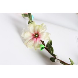 Whakano 1 x Flower Wreath Flower Headband Hair Accessories, Bridal Hair Accessories, Hair Bands, Floral Garland, for Festival, Birthday, Christmas, Party, Wedding Decor, Flower Wreath Headpiece,