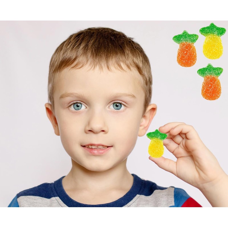 Fruidles Sour Pineapple Gummies Candy, Delicious Fruit Flavors Gummy (1