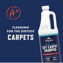 Rocco & Roxie Carpet Cleaner Solution for Pets - Use In Any Carpet Shampooer Machine - Deep Cleaning For Everyday Dog Odor On Carpets, Couch, Upholstery, and Rugs