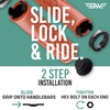 BW USA Ergo-Lock MTB Grips – Comfortable Ergonomic Lock-On Bike