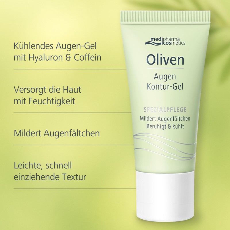 Olive Oil Eye Contour Gel – With Hyaluronic Acid &