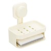 sourcing map 1Pcs Suction Cup Soap Dish, Removable and Reusable