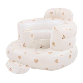 Sillon Inflable para Bebé, Asiento Inflable Para Niños, Asiento para Bebé Sofá de Apoyo para la Espalda Infantil Bomba De Aire Incorporada Adecuada para Comer y Bañarse