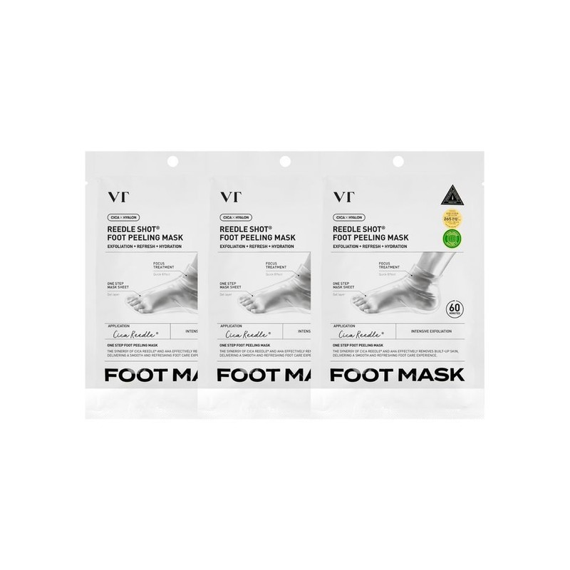 VT COSMETICS 3PACK Riddle Shot Foot Peeling Mask 4127551 /