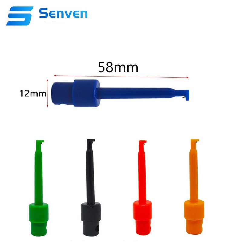 Senvenelec Pack of 20 Multicoloured Multimeter Wire Lead Test Hook