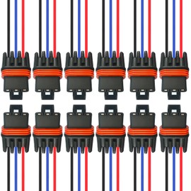 12PCS Polaris Pulse Bar Pigtail Connector Kit – Universal Plug-and-Play Harness for Polaris Ranger, RZR, General 1000 (2018-2025)