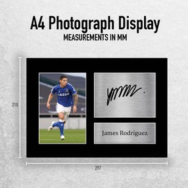 HWC Trading A4 James Rodriguez Everton Gifts Printed Signed Autograph Picture for Fans and Supporters - A4