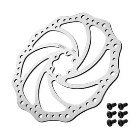 Corki Cycles Bike Disc Brake Rotor with 6 Bolts for Mountain Road Bike 1 Pcs 140mm 160mm 180mm 203mm- Round Hole 203mm