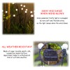 JURASNOW 2PCS Solar Powered Firefly Lights Outdoor Waterproof, Solar Starburst