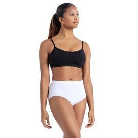 Capezio Women's Camisole Bra Top,Black,XL (14-16)