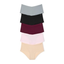 Victoria's Secret PINK Women's No Show Cheeky Underwear, Panties for Women, Light Pink Pack, XXL