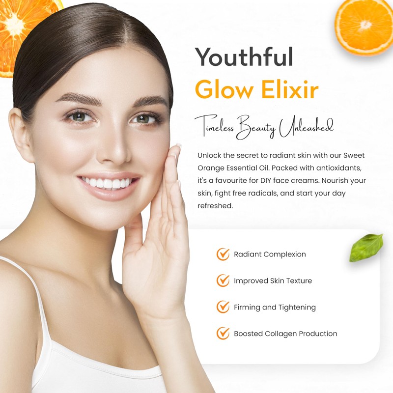100ml Sweet Orange Essential Oil - Freshskin Beauty LTD |