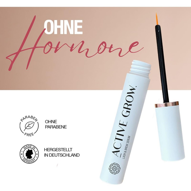 ACTIVE GROW Wimpernserum. Wimpern Booster für lange, dichte und schöne
