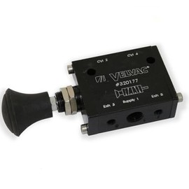 Push/Pull Mini Valve, Holding, 4-Way