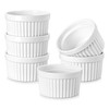 MALACASA Ramekins 8 oz Oven Safe, Porcelain Creme Brulee Ramekins
