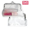 Pukupukku transparent coin purse lipstick coin cosmetics pouch, transparent pouch, 2 pieces / 푸꾸푸꾸 투명 동전 지갑 립스틱 동전 화장품 파우치, 투명파우치, 2개