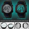 Mens Digital Sports Watch LED Screen Large Face Military Watches