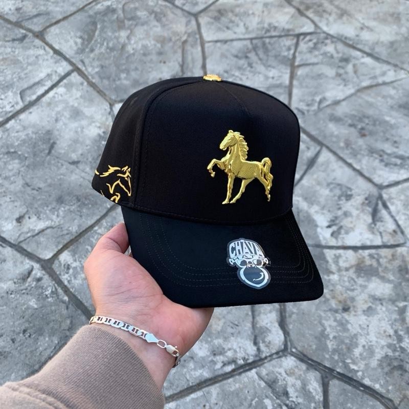 El Caballo CH SnapBack Hat Premium Materials - Color: BEIGE