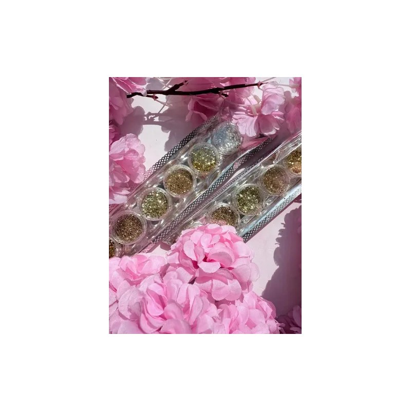 Brillo Luminoso Lentejuela Uñas, Cuerpo, Ojos, Cabello 6pz